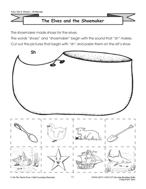 The Elves And The Shoemaker & Color Sequencing Activity Gr. 1-3