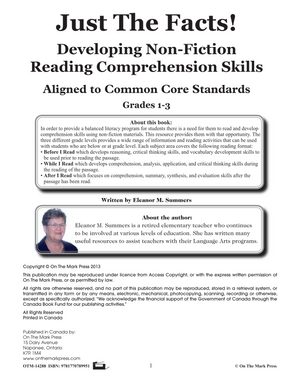 Just the Facts! Developing Non-Fiction Reading Skills Common Core Gr. 1-3