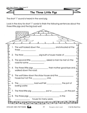 The Three Little Pigs Aligned To Common Core Gr. 1-3