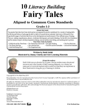 10 Literacy Building Fairytales Gr. 1-3 Aligned to Common Core