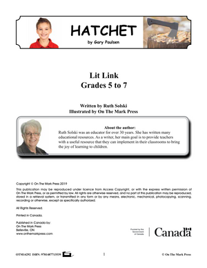 Hatchet, by Gary Paulsen Lit Link Grades 5-7