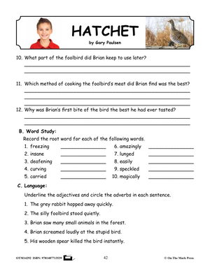 Hatchet, by Gary Paulsen Lit Link Grades 5-7