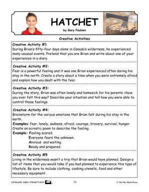 Hatchet, by Gary Paulsen Lit Link Grades 5-7