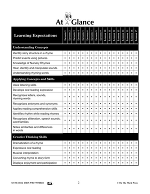 Developing Literacy Skills Using 17 Nursery Rhymes Grades 1-3 - Common Core