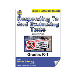 Responding To and Evaluating Texts Lesson Plan  - Aligned to Common Core Gr K-1