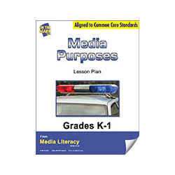 Media Purposes Lesson Plan  - Aligned to Common Core - Gr K-1