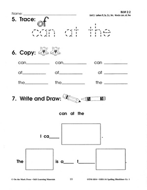 Spelling Grade 1 - Worksheets for a full year!