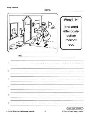 Story Starters 116 - engaging creative writing worksheets! Grades 1-6
