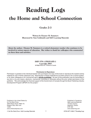 Reading Logs Grades 2-3 - The Home and School Connection