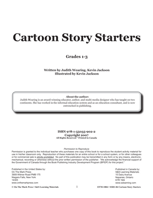 Cartoon Story Starters Grades 1-3