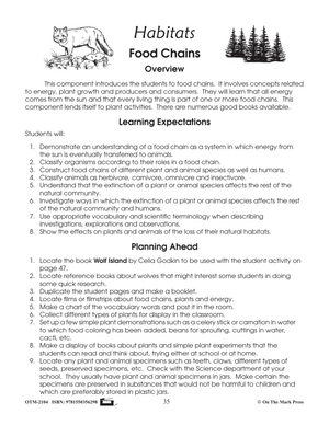 Food Chains Lesson Plan Grades 4-6