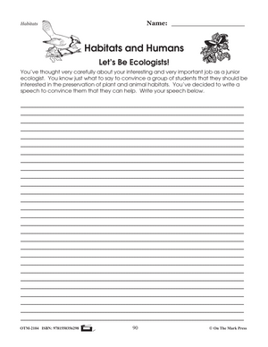 Habitat Helpers Lesson Plan Grades 4-6