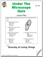 Under the Microscope Quiz Grades 4-6