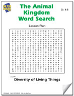 The Animal Kingdom Word Search Grades 4-6