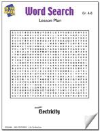 Electricity Word Search Grades 4-6