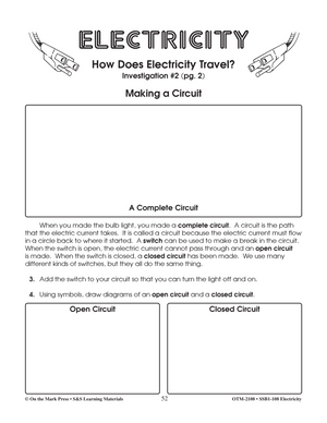 Making A Circuit Lesson & Quiz Grades 4-6