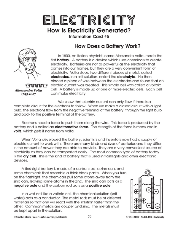 How Does a Battery Work? Lesson & Activity Grades 46