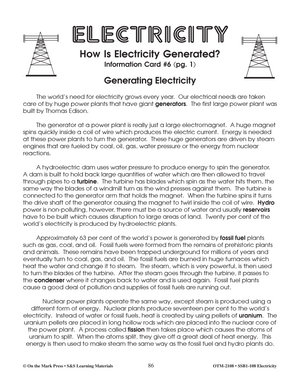 Generating Electricity Lesson Grades 4-6