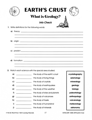What is Geology? Lesson Grades 6-8