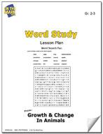 Growth & Change in Animals Word Study Activities Grades 2-3