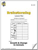 Growth & Change in Animals Brainstorming Activities Grades 2-3