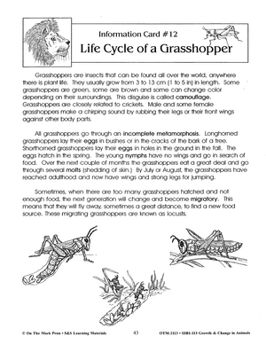Growth & Change in Animals - Fun Activities Teach Animal LIfe Cycles Grades 2-3