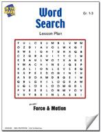 Force & Motion Word Search Grades 1-3