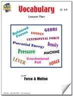 Force & Motion Vocabulary Activities Grades 4-6