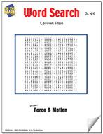 Force & Motion Word Search Grades 4-6