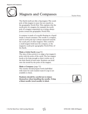 Magnets and Compasses Lesson Plan Grades 1-3