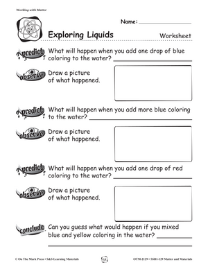 Working With Matter Gr. 1-3 (eLesson Plan)