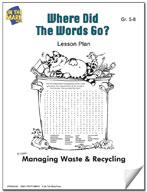 Where Did the Words Go? Crossword Puzzle on Waste Management Gr. 5-8