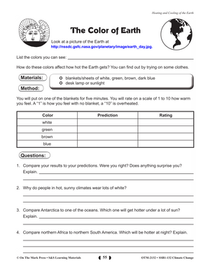 Heating and Cooling the Earth Lesson Gr. 5-8