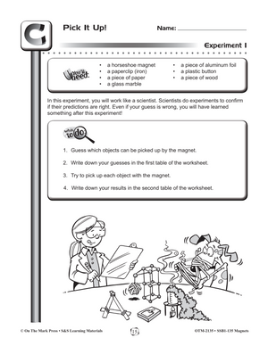 Magnets and Magnetic Materials Lesson & Experiment Gr. 4-6