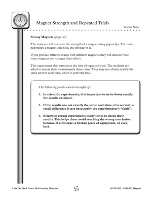 Magnet Strength Lesson Gr. 4-6