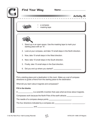 Magnets and Compasses Lesson Gr. 4-6