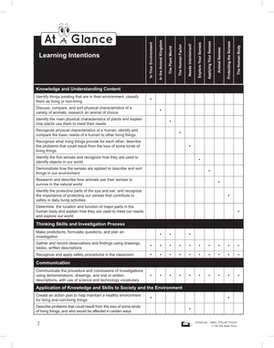 Life Science: Needs & Characteristics of Living Things; Exploring Senses Grade 1