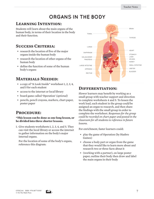 Human Organ & Body Systems; Healthy Body; & Wetland Ecosystem Life Science Gr. 5