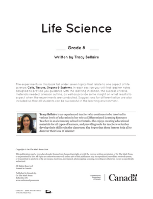Life Science Grade 8: Cells, Tissues, Organs & Systems