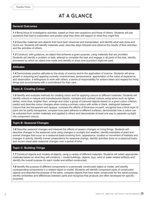 Alberta Grade 1 Science Curriculum - An Entire Year of Lessons!