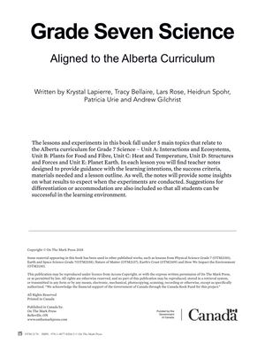 Alberta Grade 7 Science Curriculum - An Entire Year of Lessons!