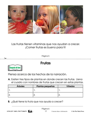 Solo Los Hechos! Just the Facts! Grades 1-3 Non Fiction Reading Comprehension in Spanish and English
