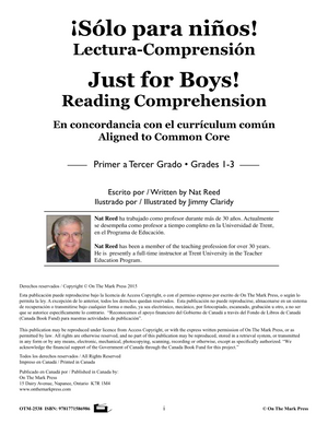 Solo Para Ninos / Just for Boys Reading Comprehension Spanish and English Grades 1-3