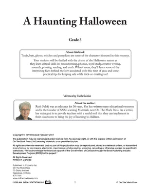 A Haunting Hallowe'en Grades 2-3