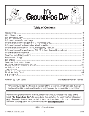 It's Groundhog Day Grade 3
