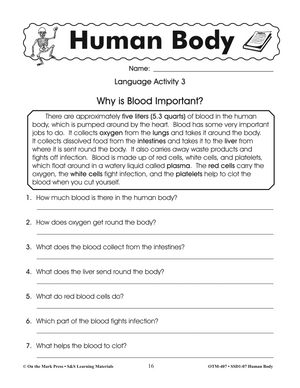 The Human Body Grades 2-4