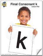 Final Consonant "k" Lesson Five: Kindergarten - Grade 1