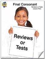 Tests for Final Consonants Kindergarten - Grade 1