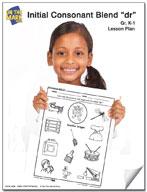 dr Initial Consonant Blend Lesson Plan Kindergarten - Grade 1