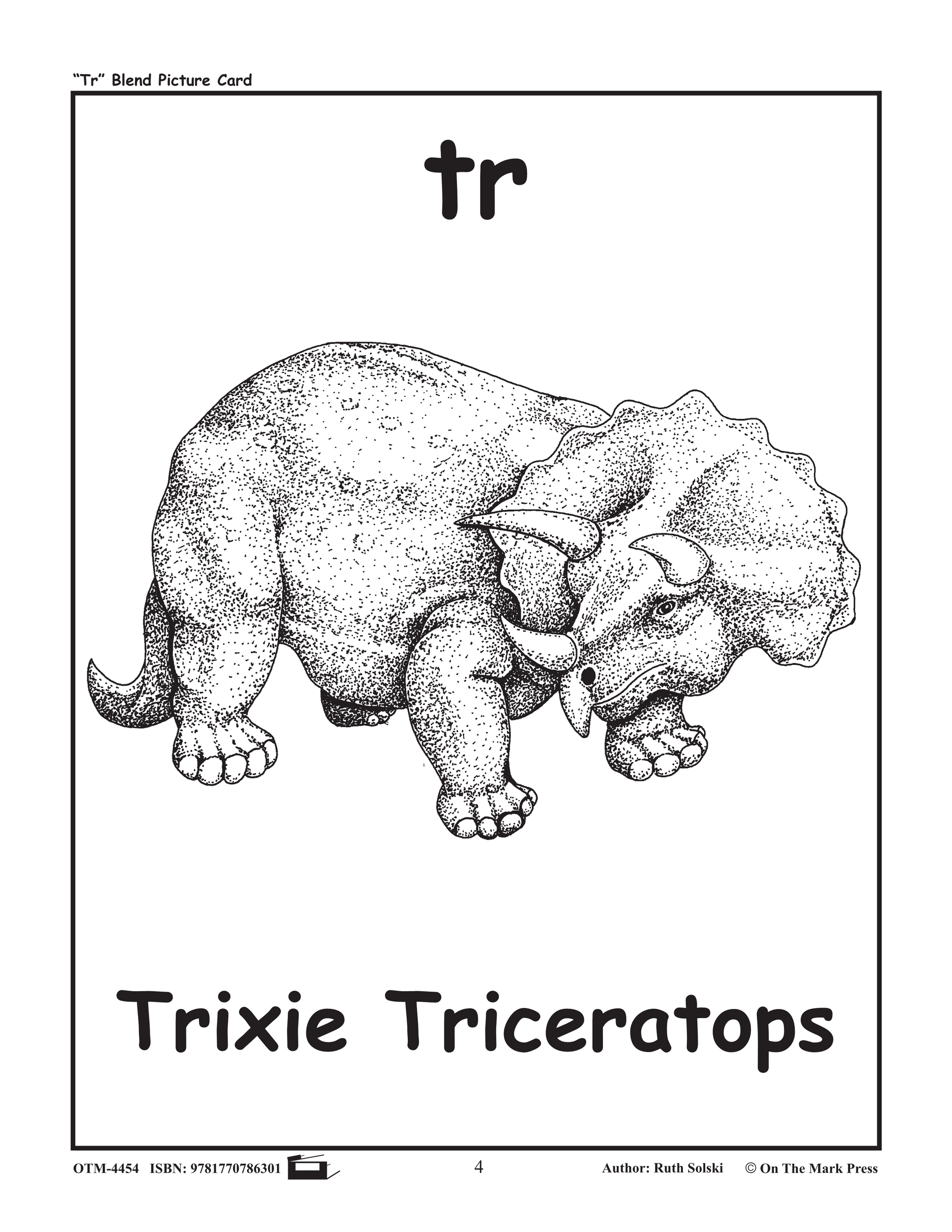 Tr Letter tr Initial Consonant Blend Lesson Plan Kindergarten - Grade 1